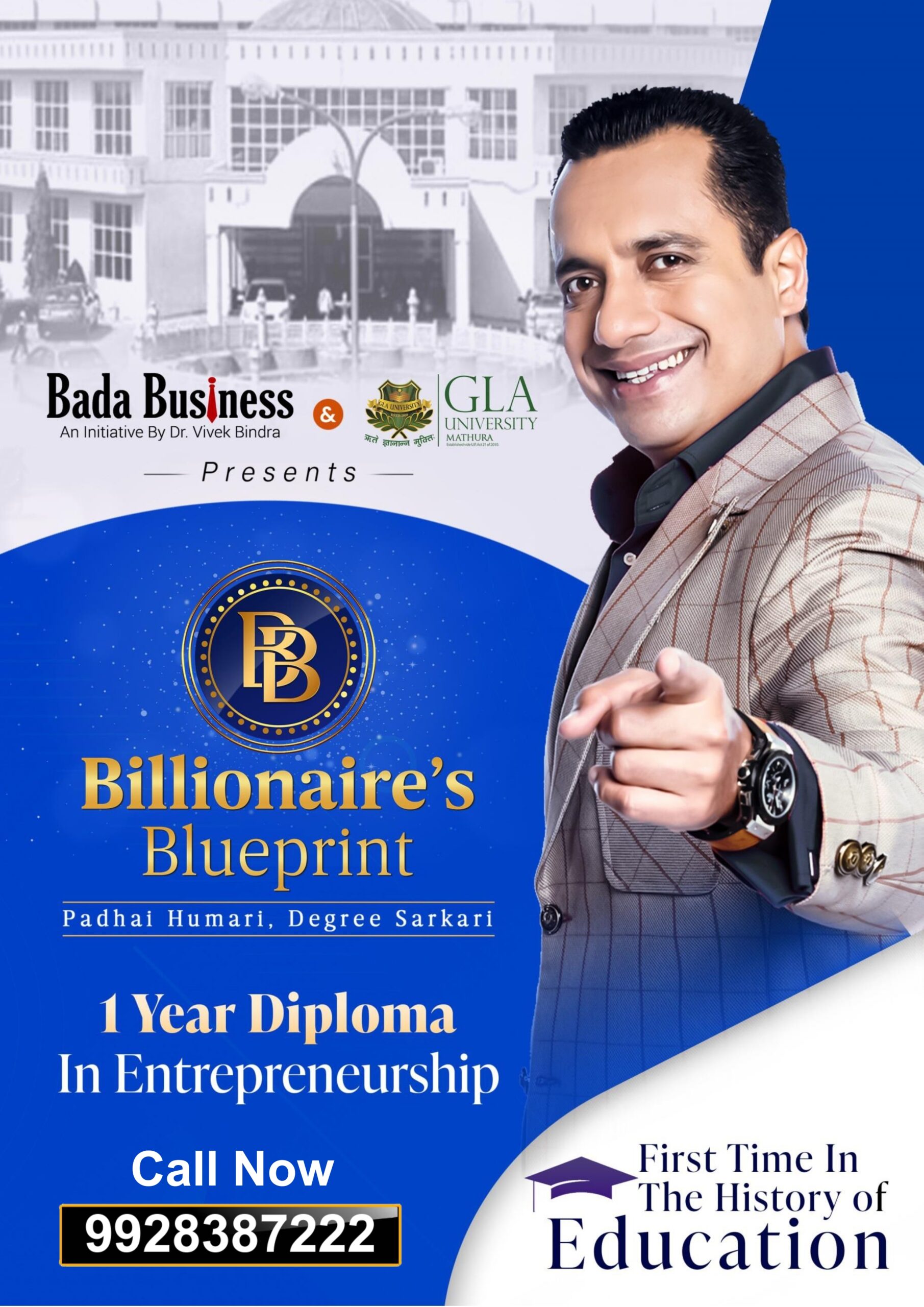 Billionaire's Blueprint Program By Bada Business - UGC Approved Entrepreneurship Diploma Program